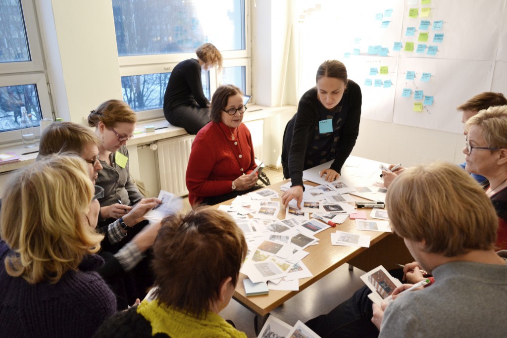 TILATon workshop in Mikkeli, ideating uses for vacant retail spaces, 2013. Client: Arts Promotion Centre Finland 